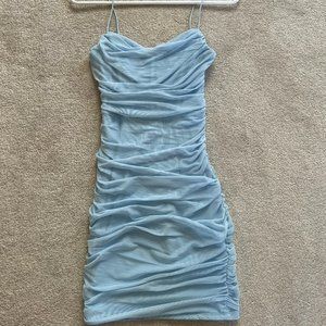 LIMITED NWOT Bloom Mini Dress Baby Blue (Ashley Alexander Edit)